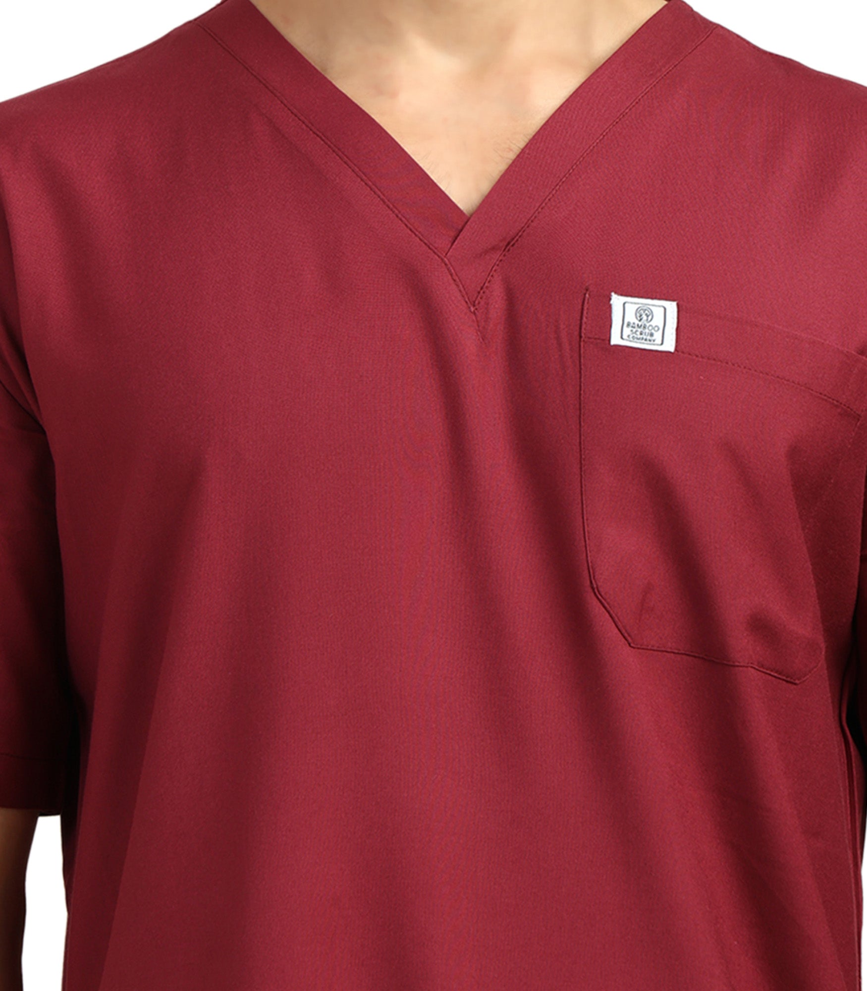 Men V-Neck Windsor Wine Scrub Set