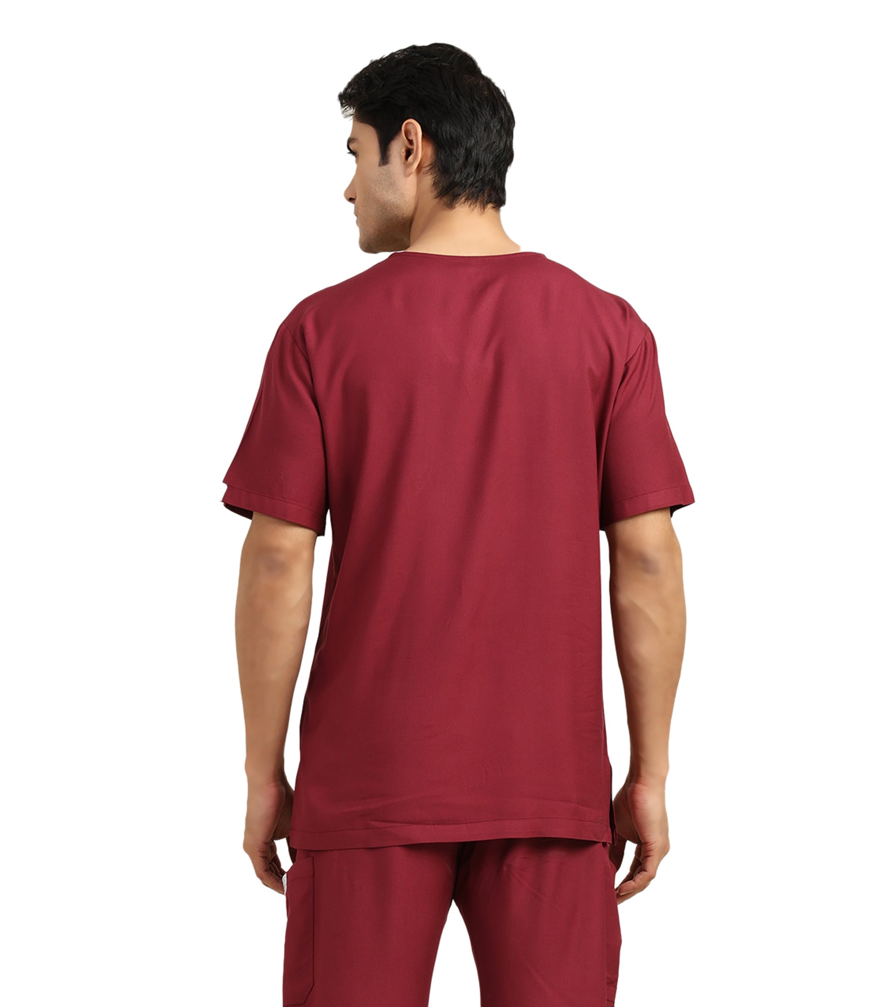 Men V-Neck Windsor Wine Scrub Set
