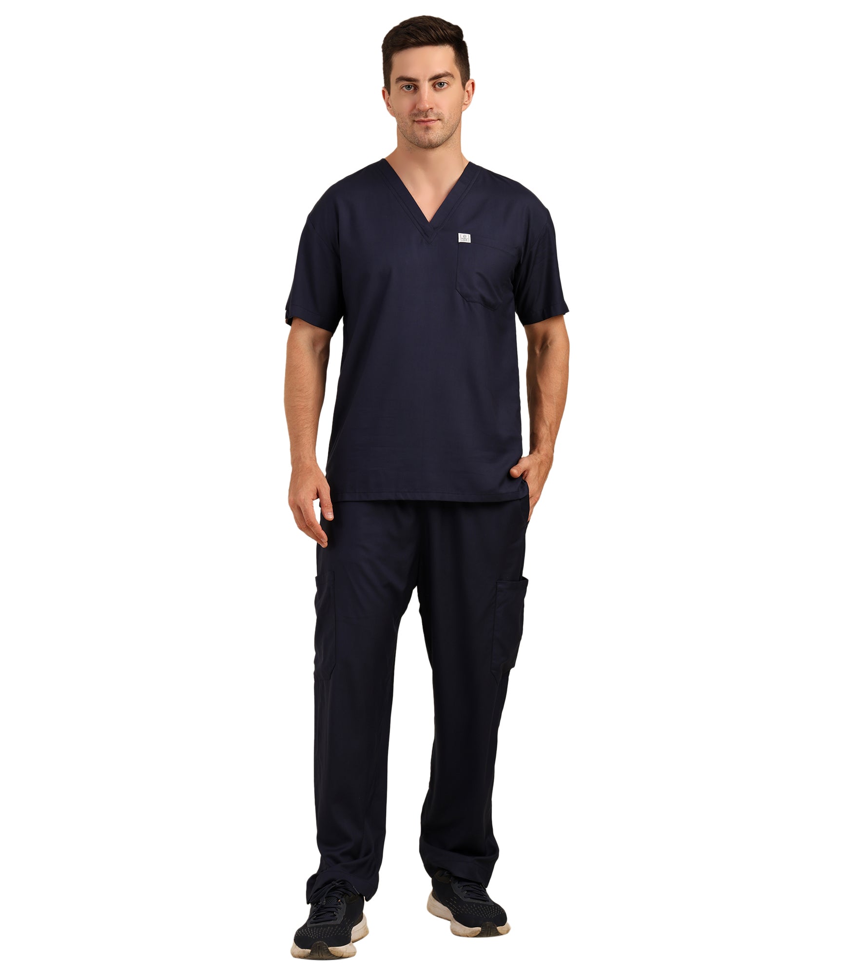 Men Blue Scrub Bottom