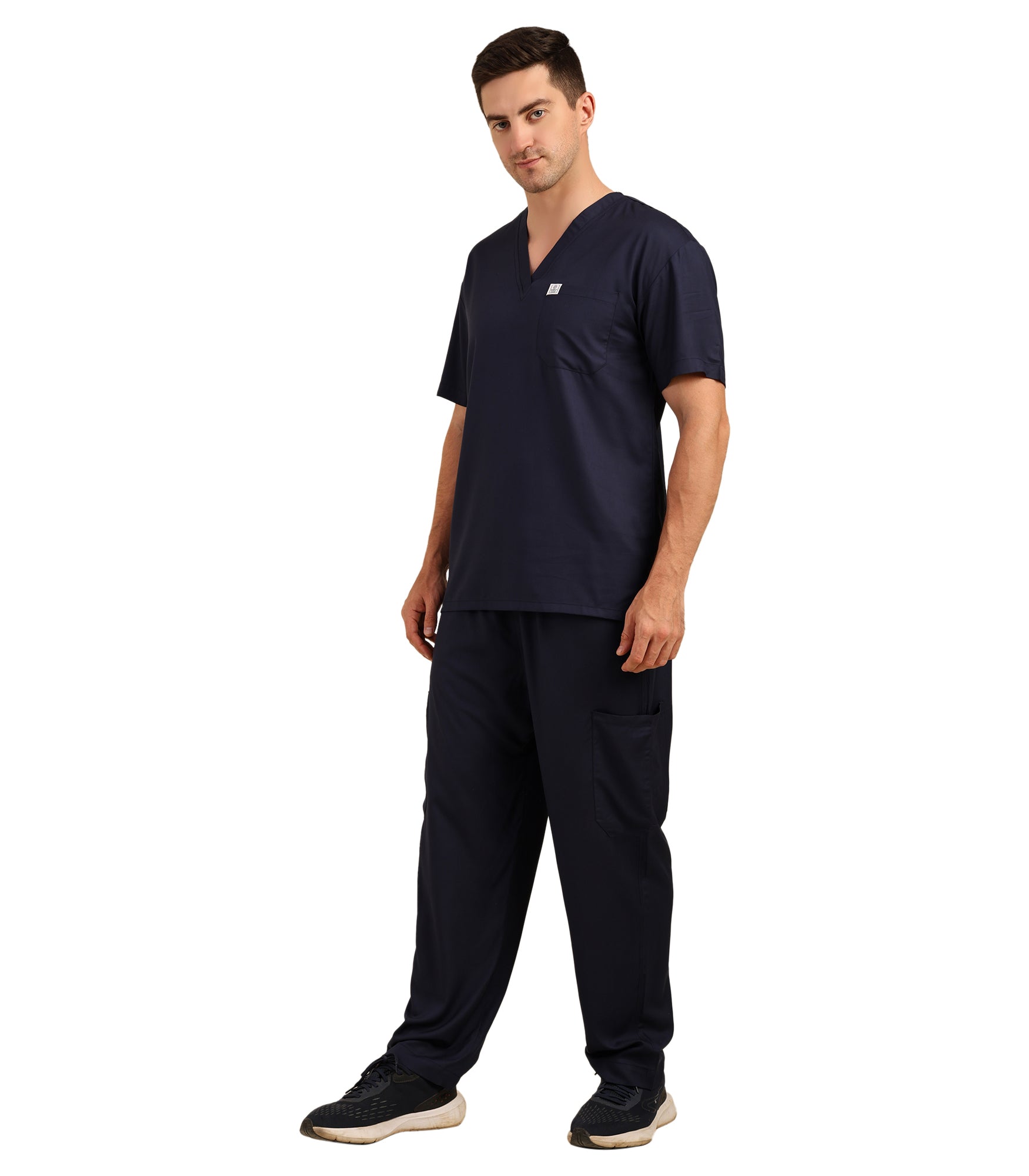 Men Blue Scrub Bottom