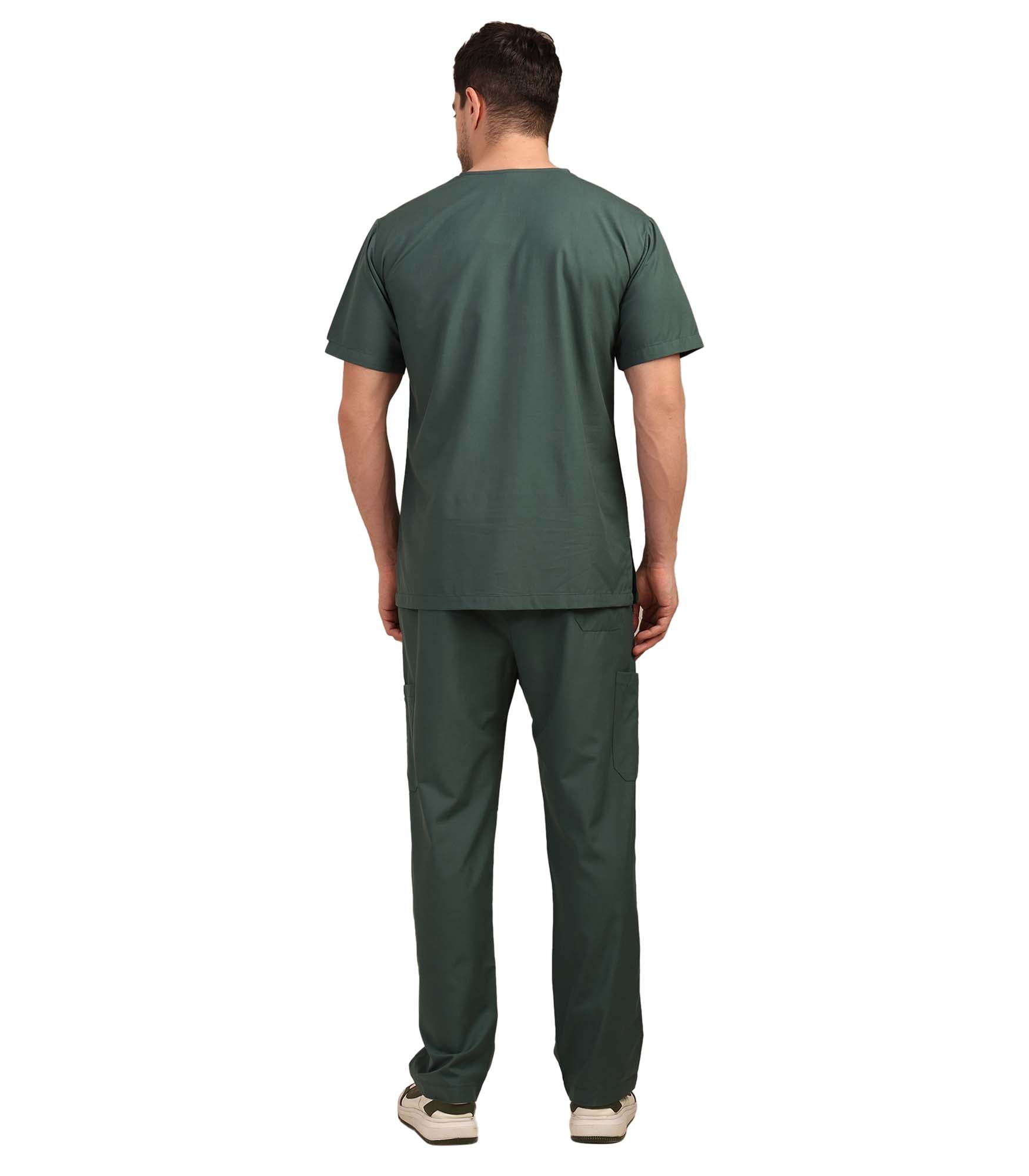 Men Forest Green Scrub Bottom