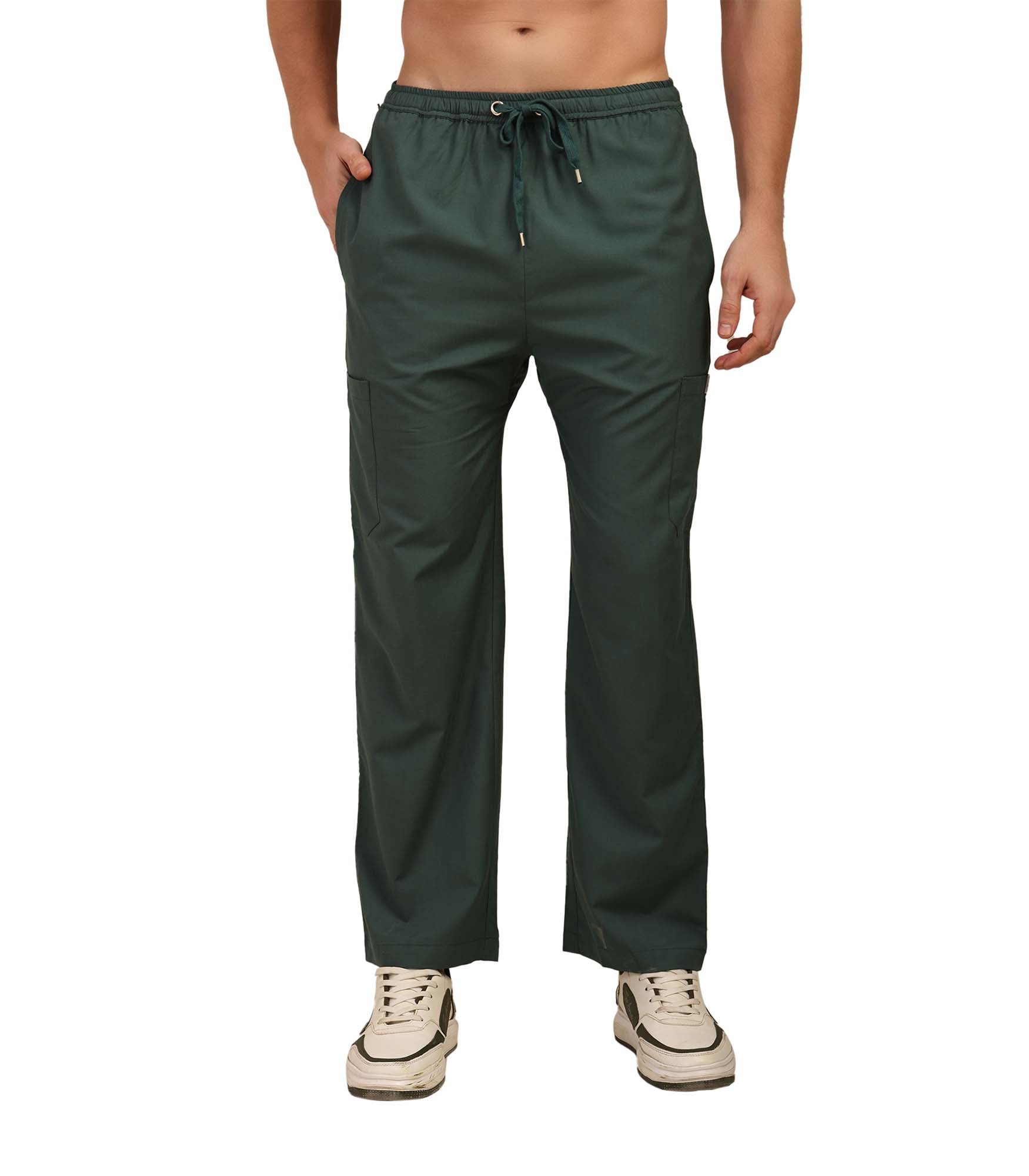 Men Forest Green Scrub Bottom