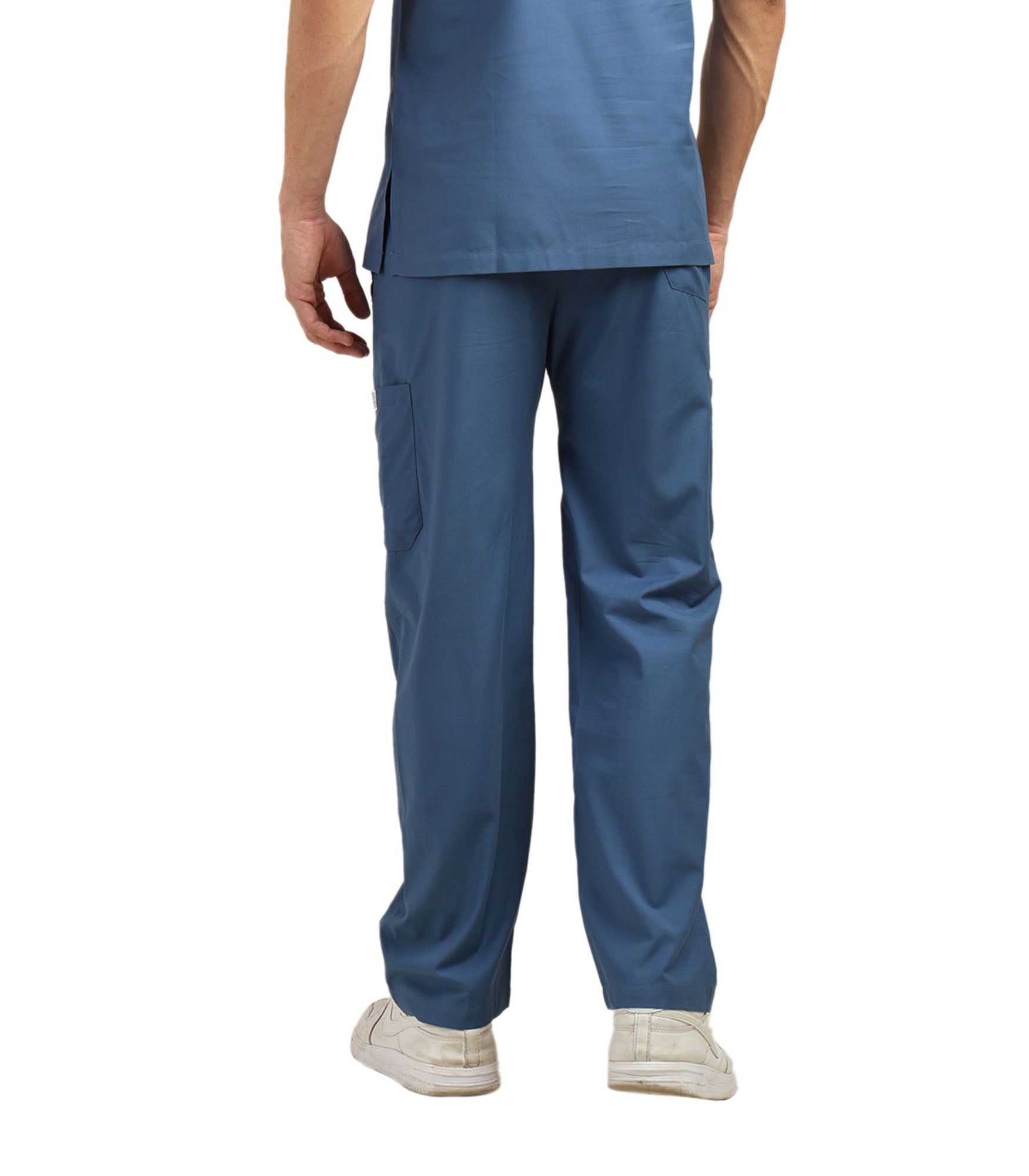 Men Steel Blue Scrub Bottom