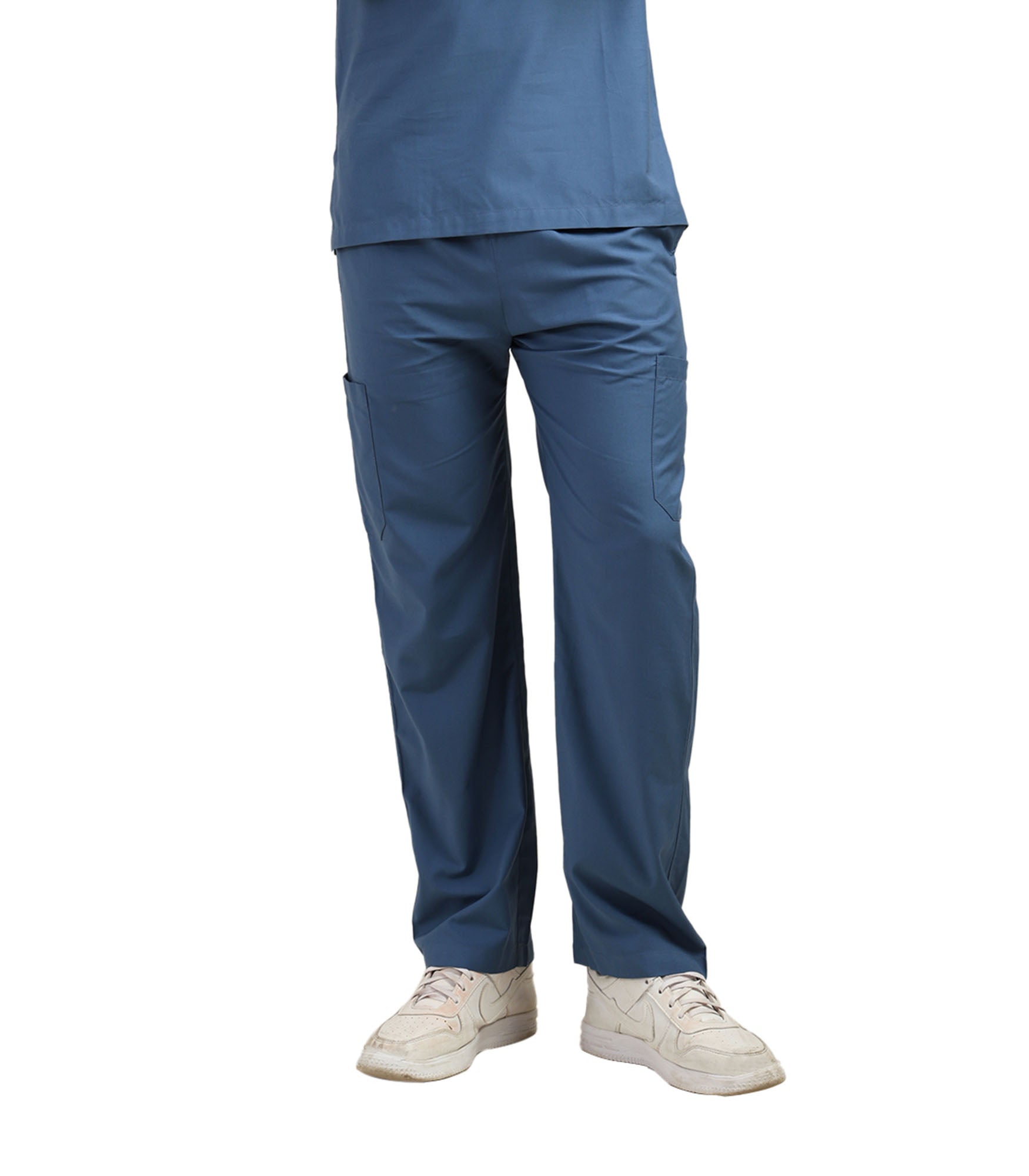 Men Steel Blue Scrub Bottom