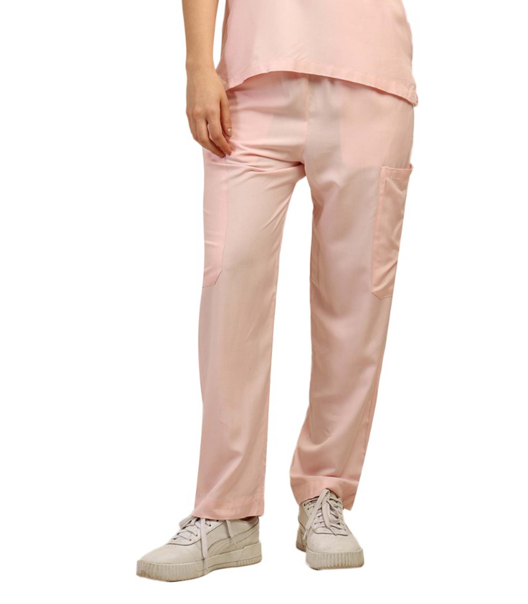 Women Pink Scrub Bottom