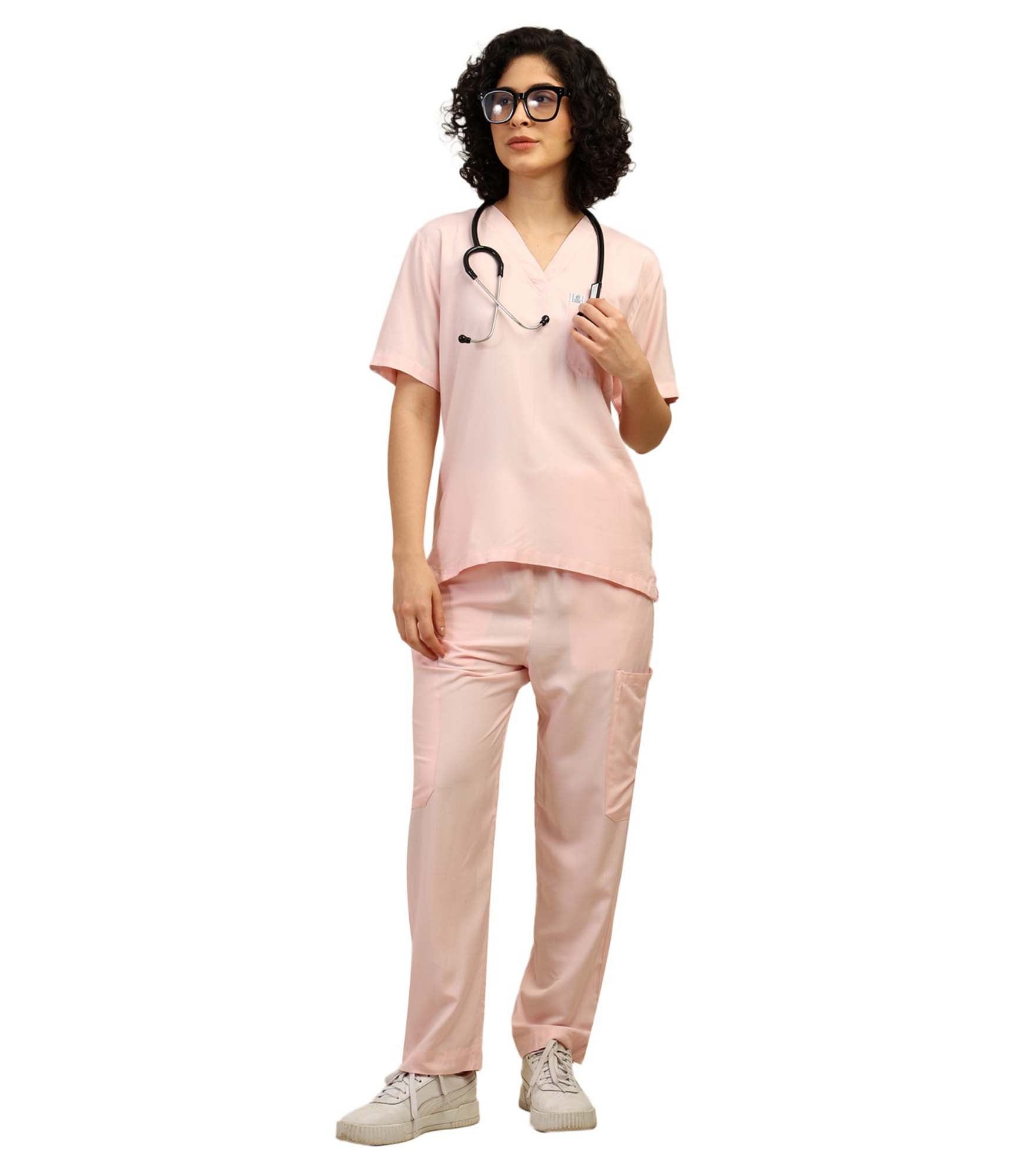 Women Pink Scrub Bottom
