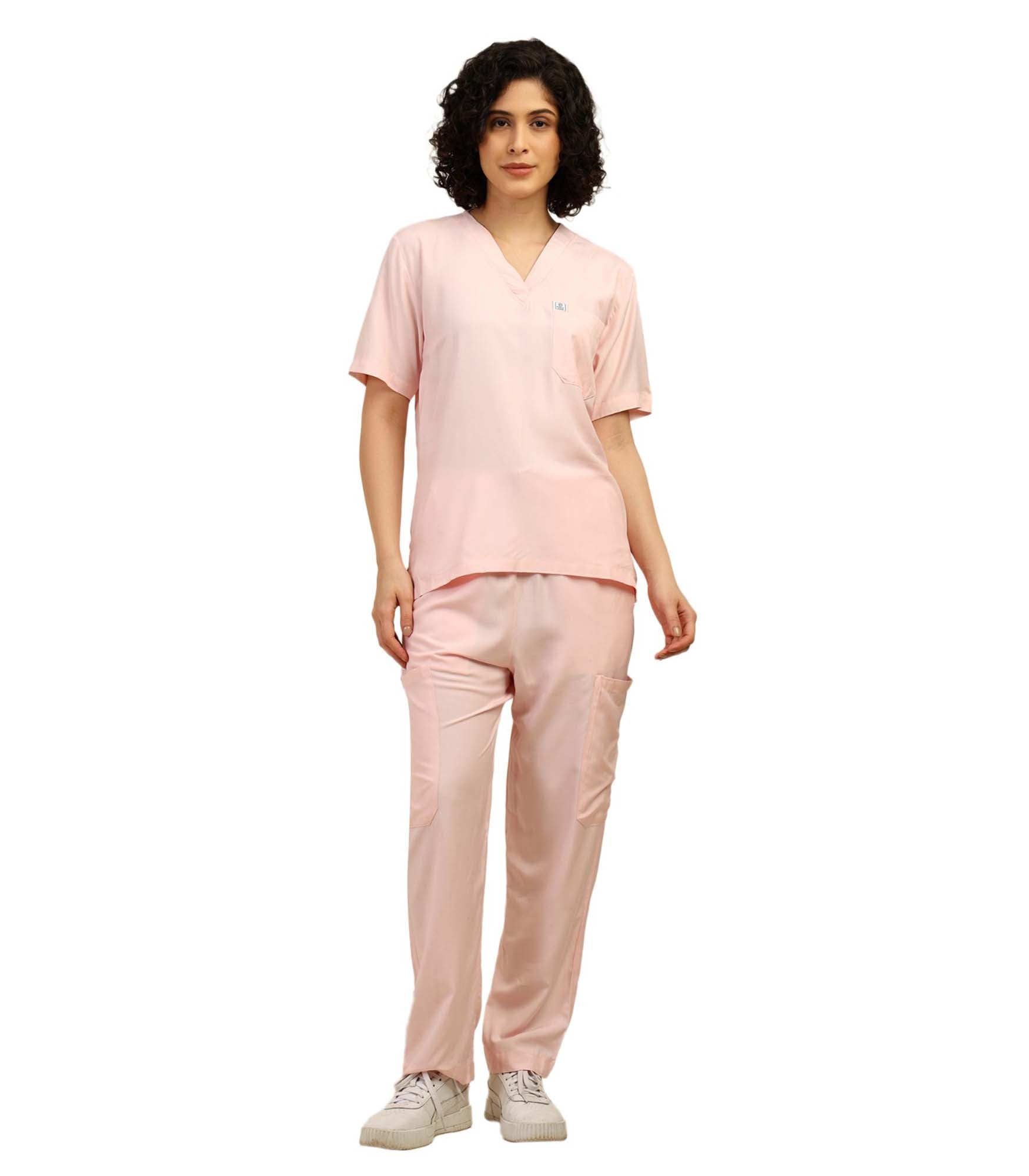 Women Pink Scrub Bottom